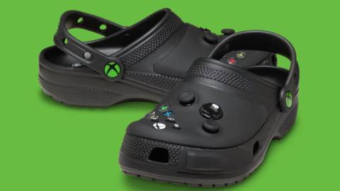 This officially licensed footwear from Crocs has been designed to look like an Xbox controller