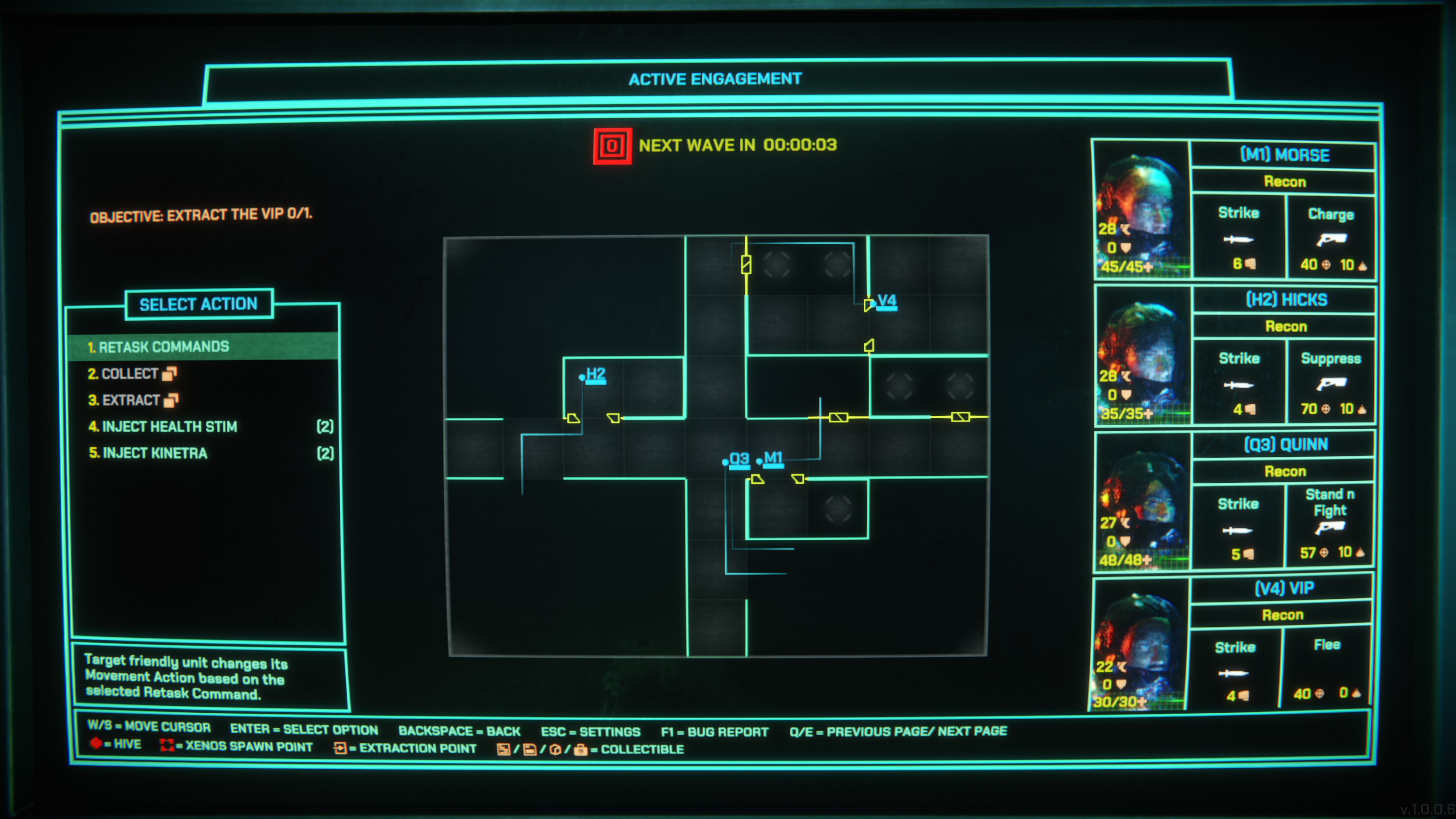 Xenopurge computer screen