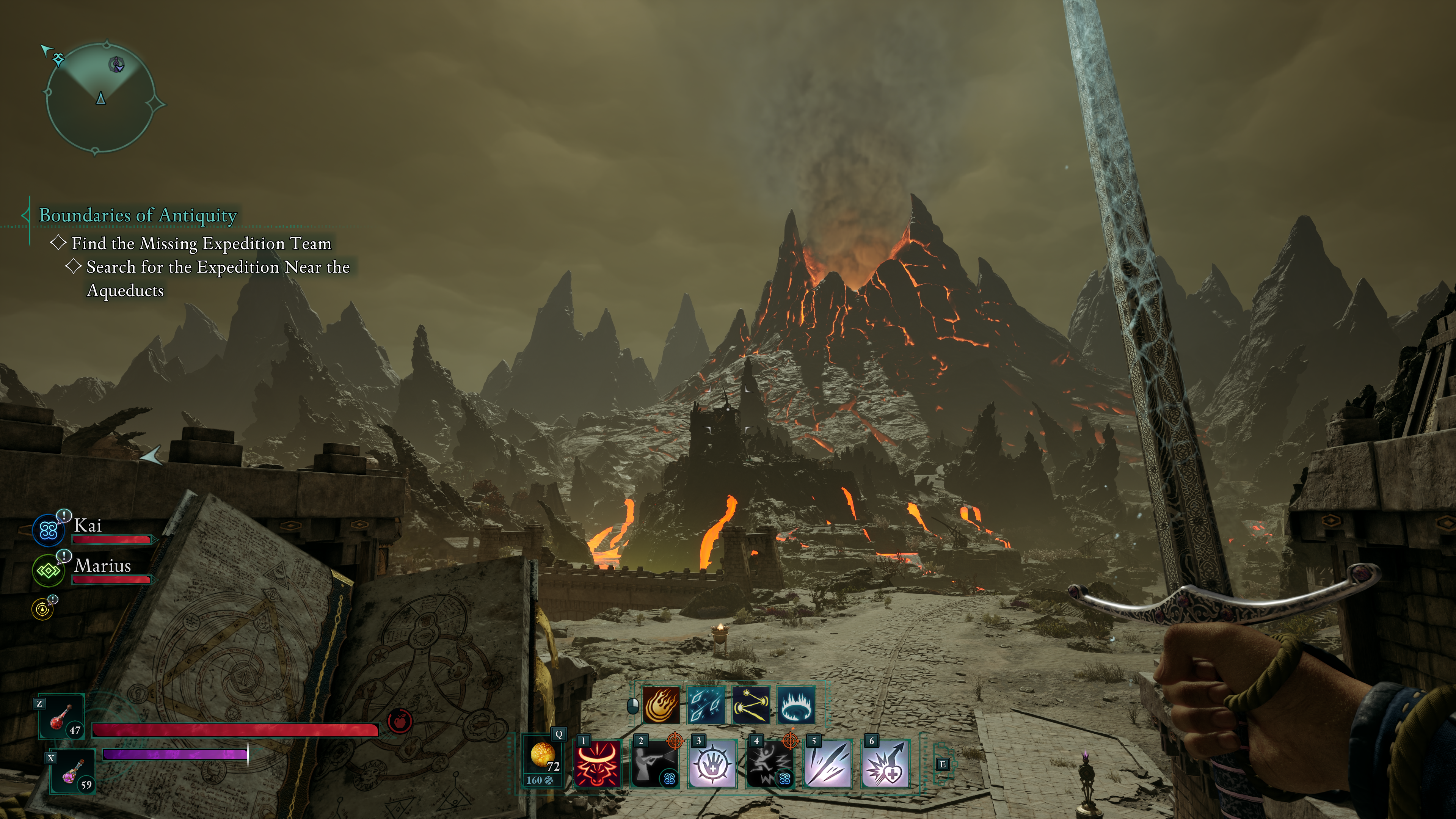 A smouldering volcano in Avowed