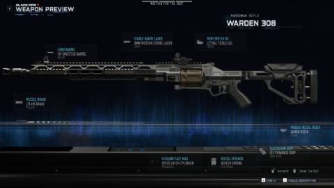 Best Warden 308 loadout in Black Ops 7