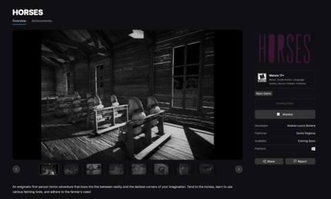 Epic bans indie horror game Horses just one day before launch due to ‘inappropriate content’, despite having approved that content weeks ago
