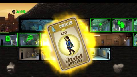 Lucy from the Fallout show in Fallout Shelter