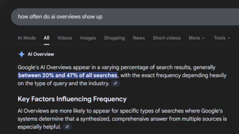 Google AI Overview on AI Overviews