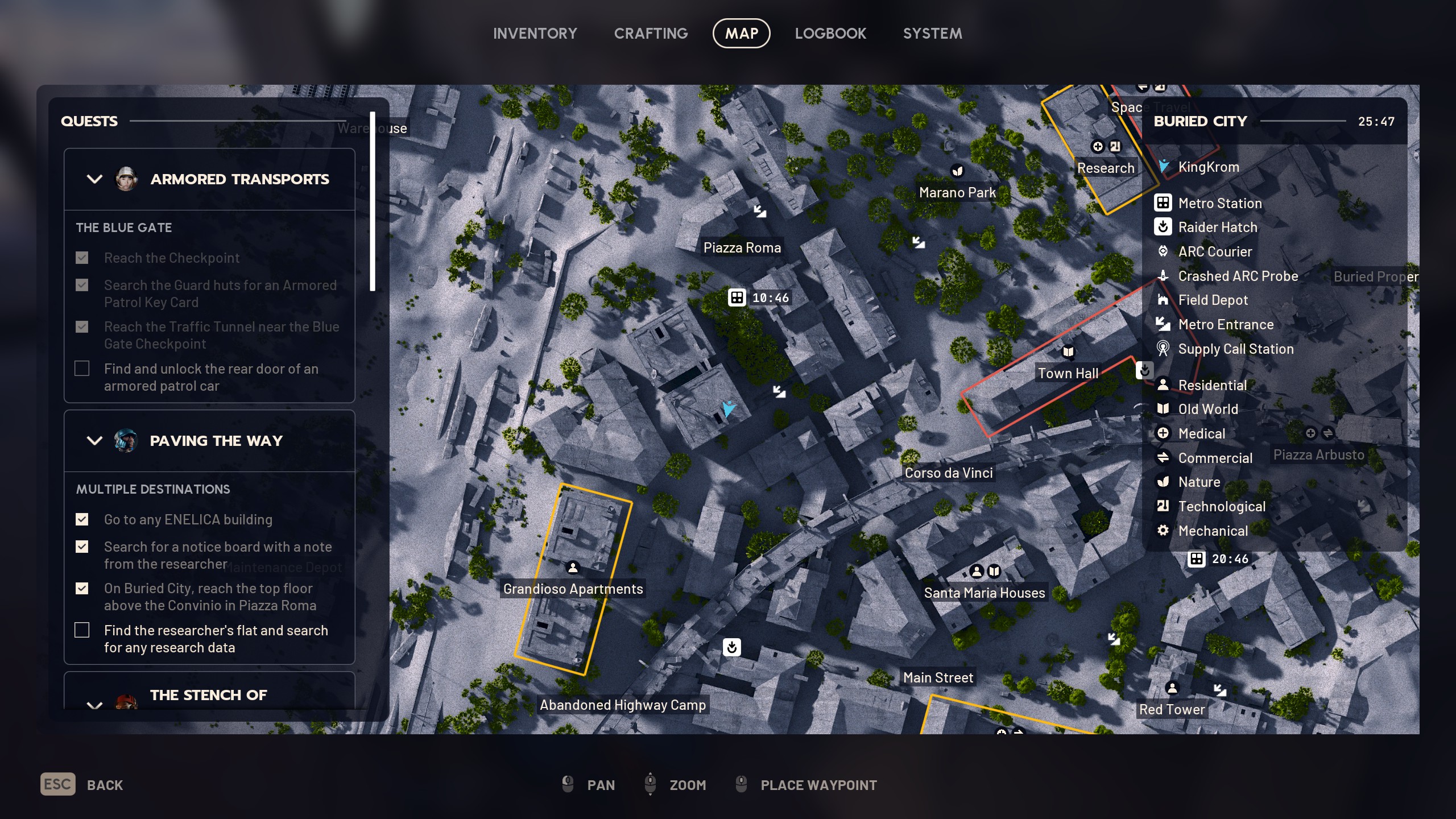 Arc Raiders Paving the Way - Research location