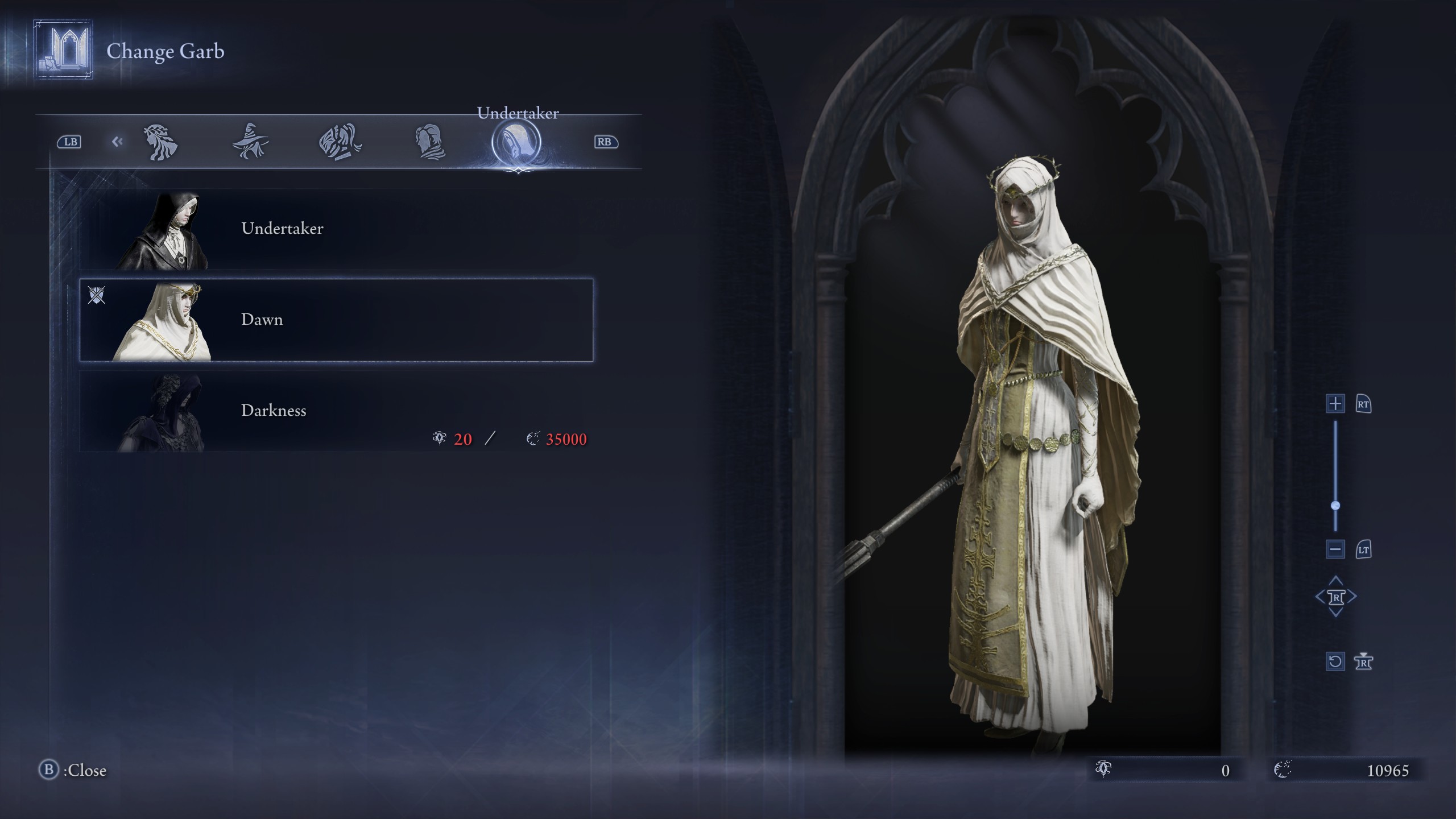 Elden Ring Nightreign DLC skins - Undertaker Dawn