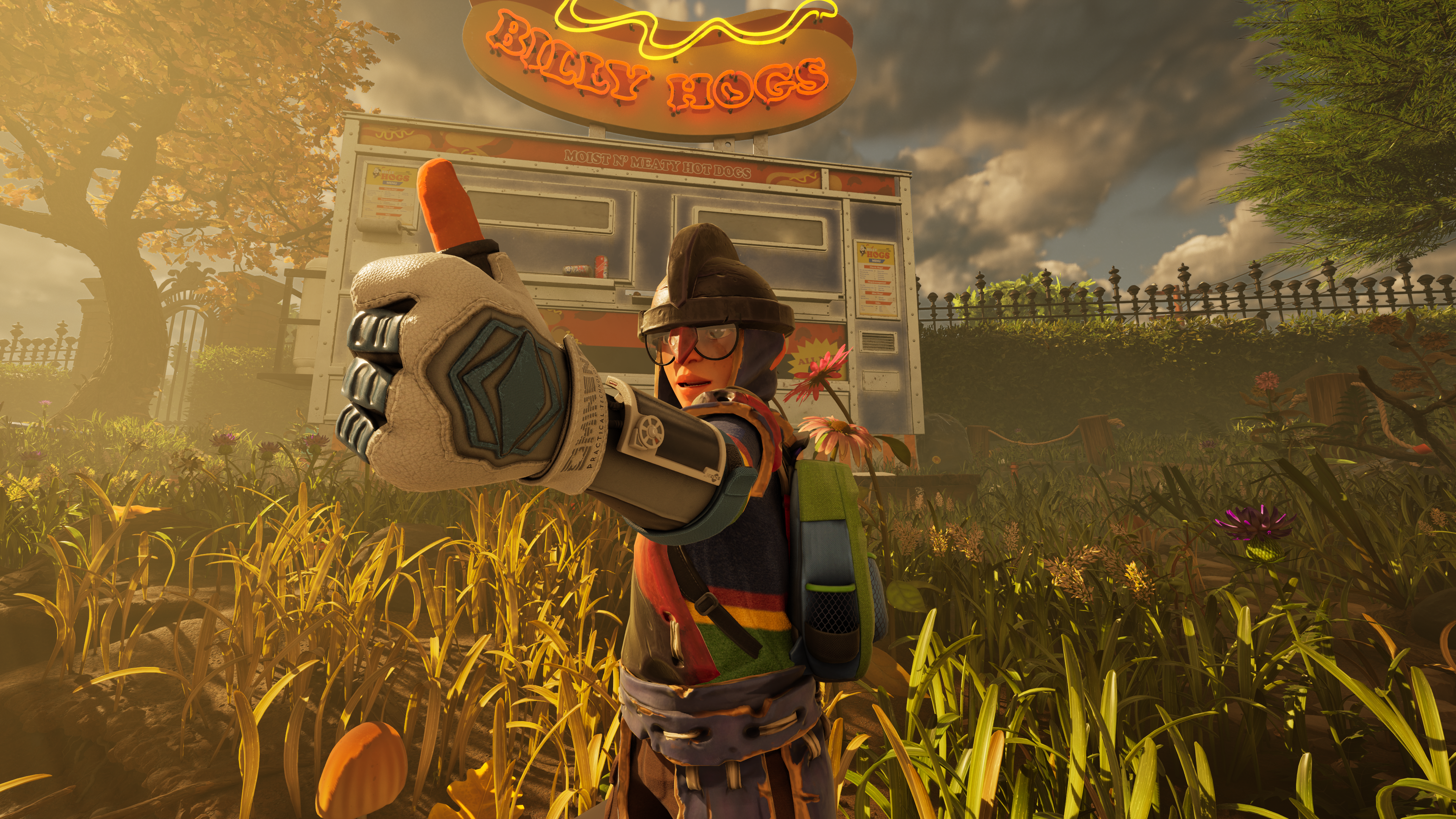 Pete giving a thumbs up