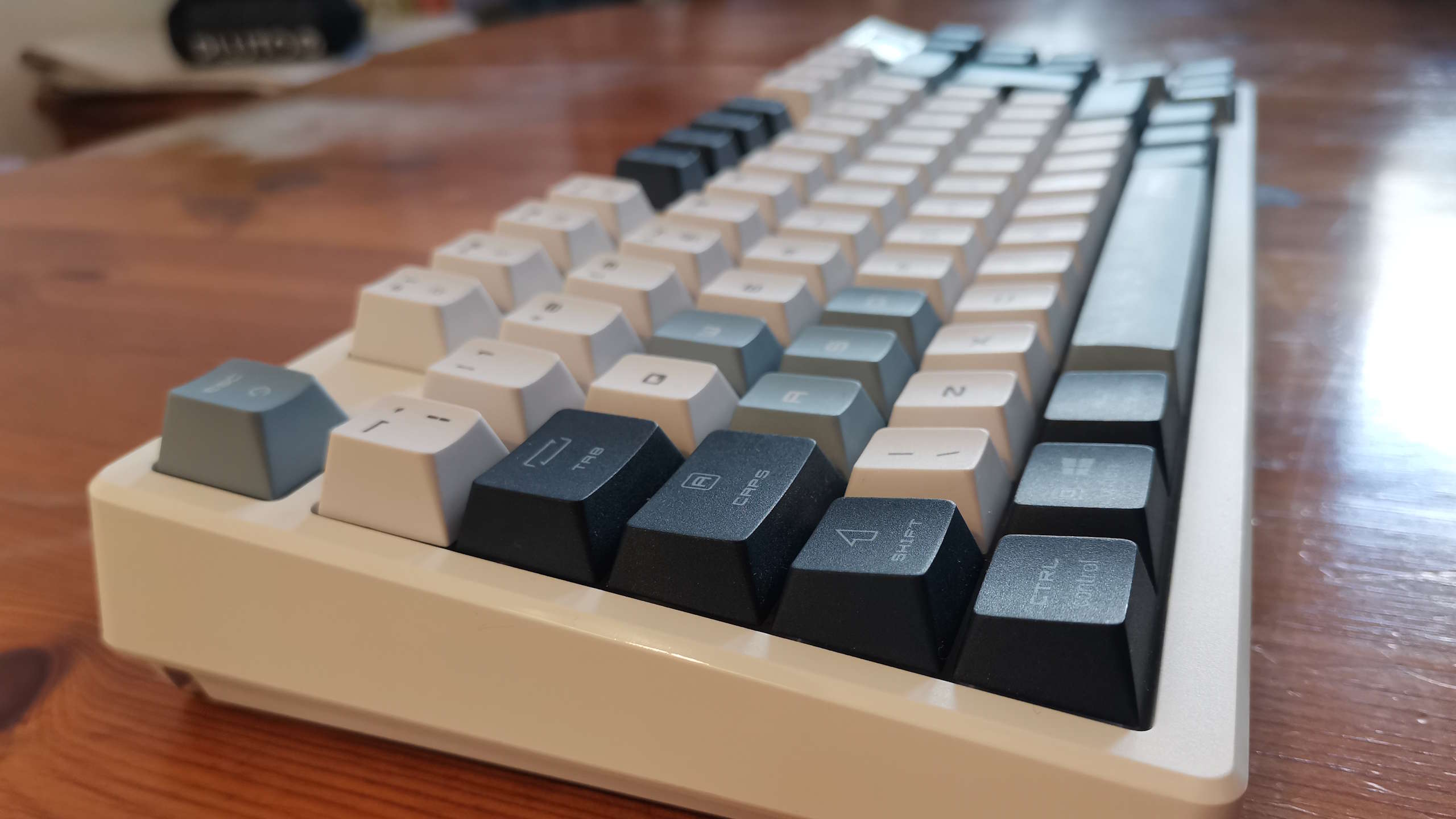 MSI Forge GK600 TKL gaming keyboard on a desk.