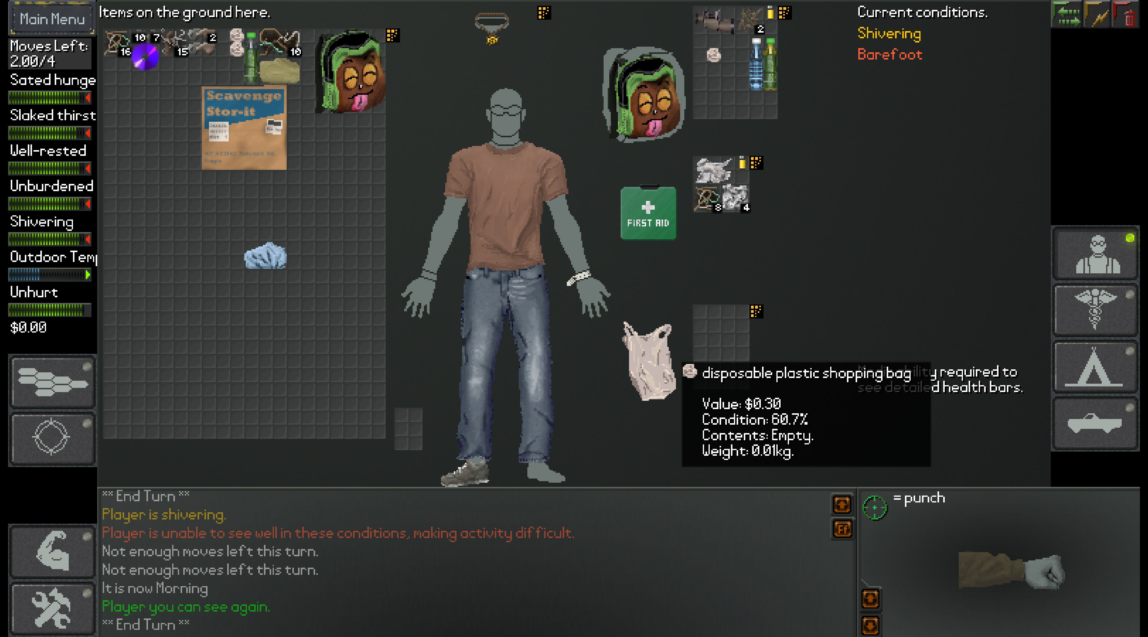 Neo Scavenger inventory