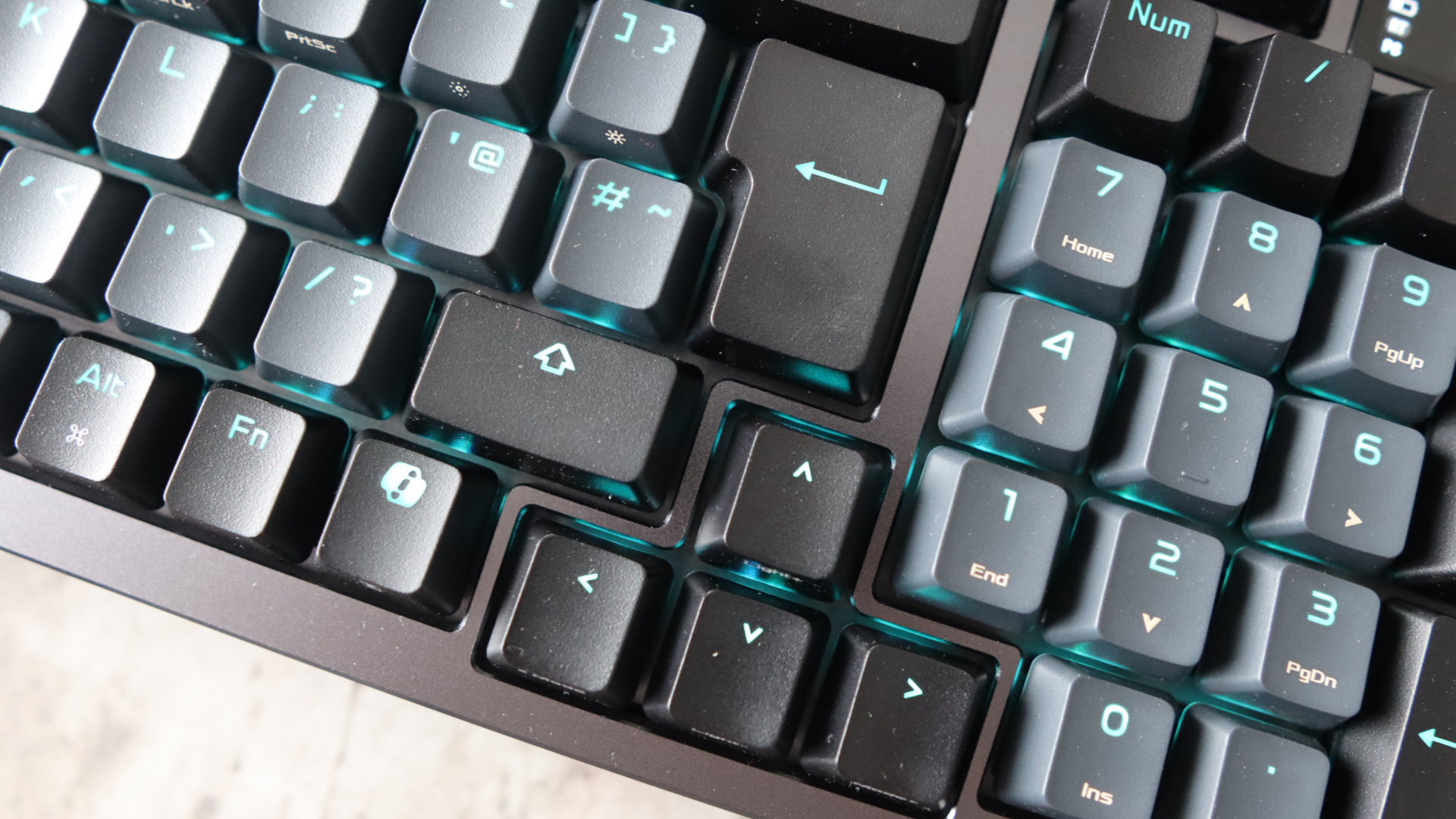 Asus ROG Azoth 96 HE on a desk.