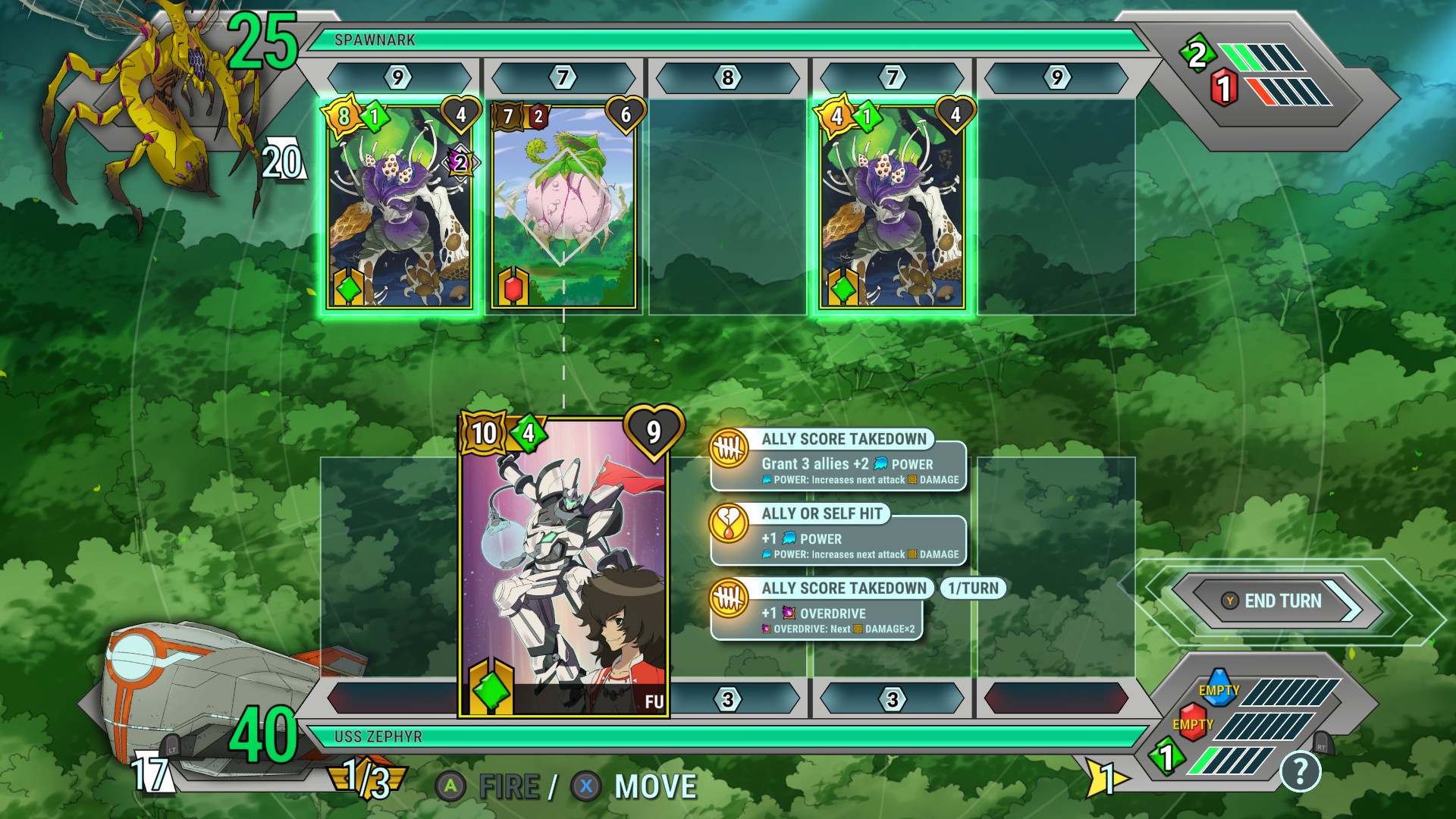 Cards in Battle Suit Aces.