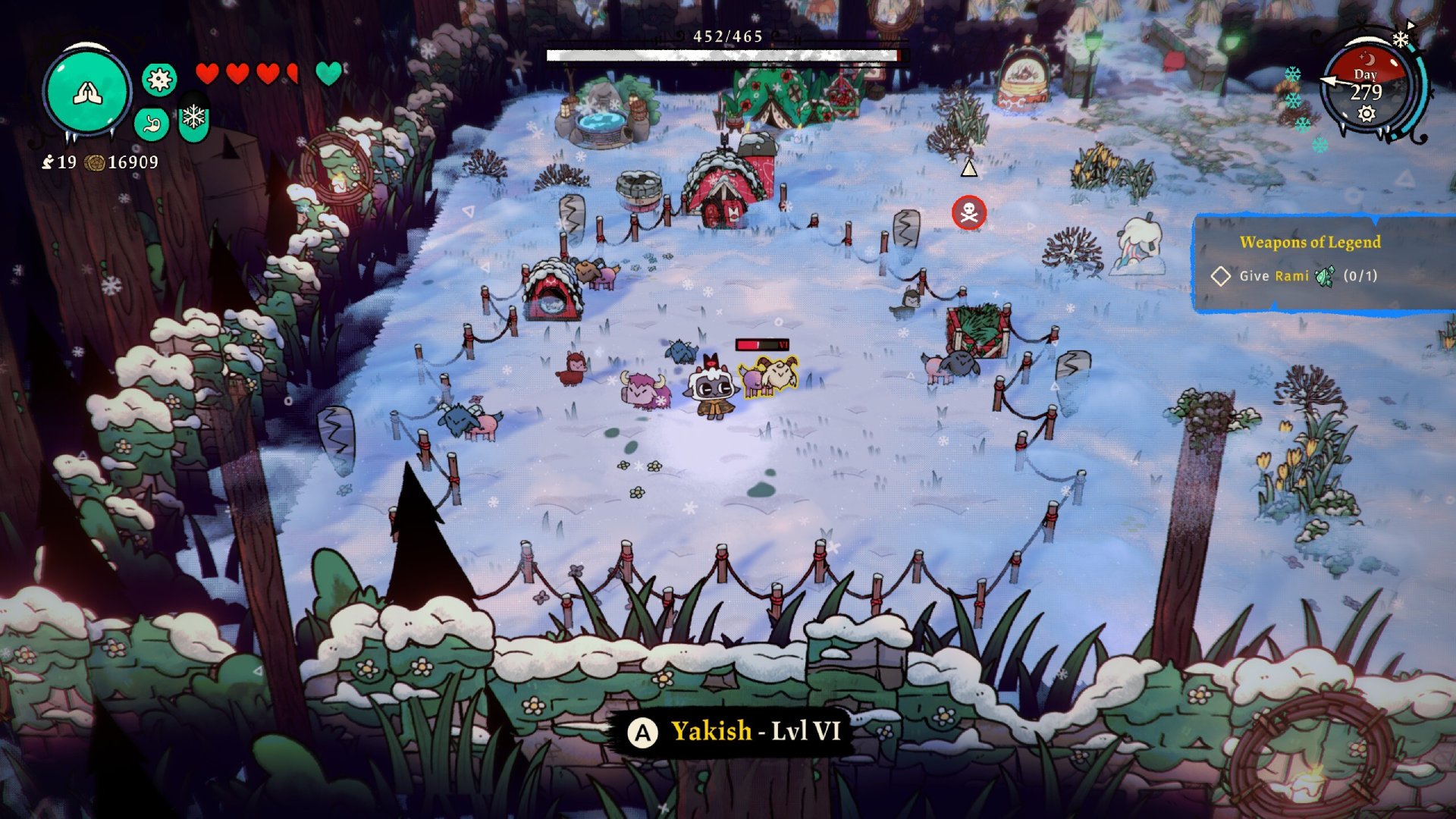 A ranch with animals