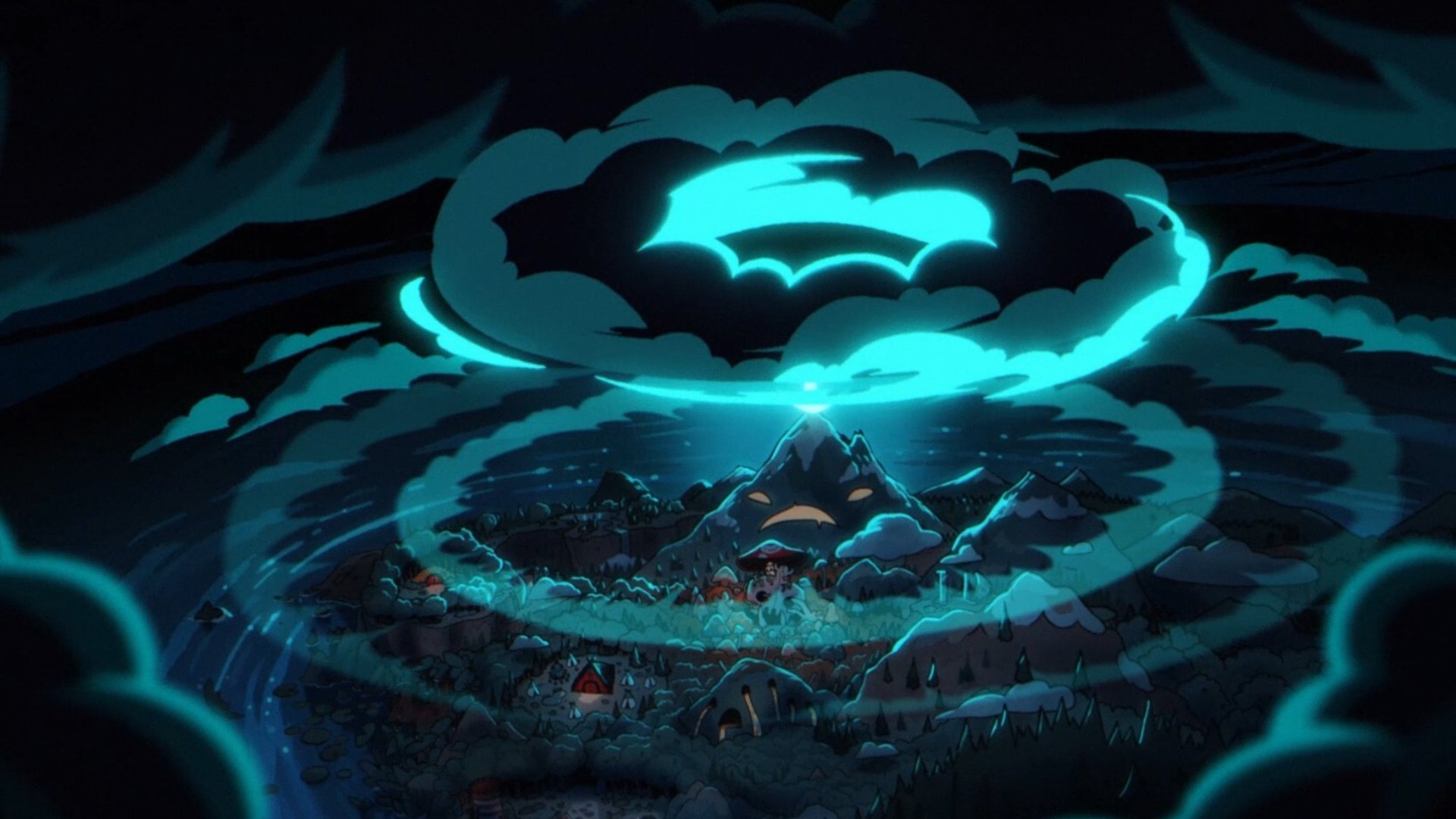 The mountain is angry