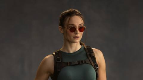First images of Sophie Turner as Lara Croft revealed in classic game attire