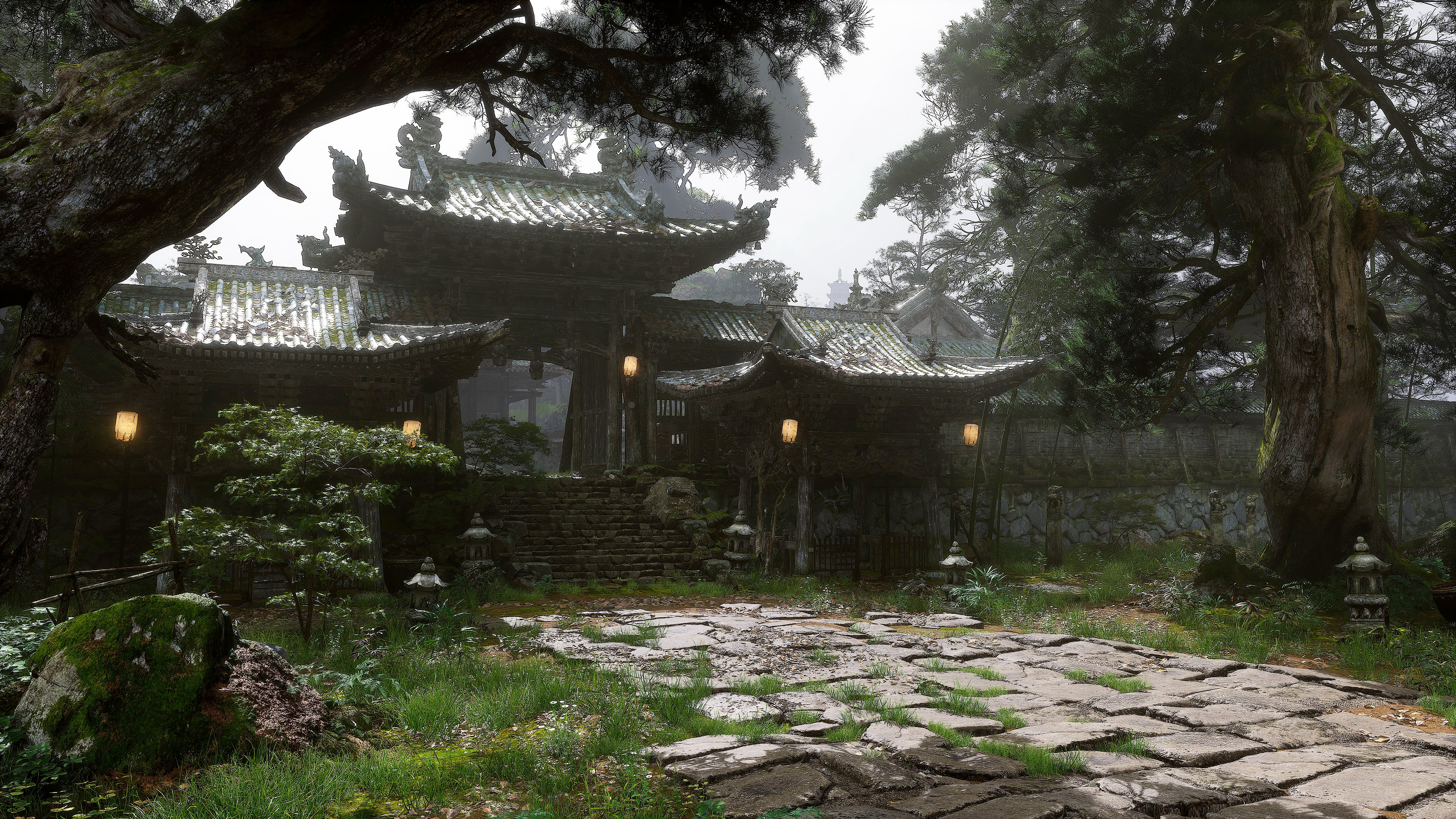 A screenshot of Black Myth: Wukong, using the game's Photo Mode, with DLSS 4.5 Performance mode enabled