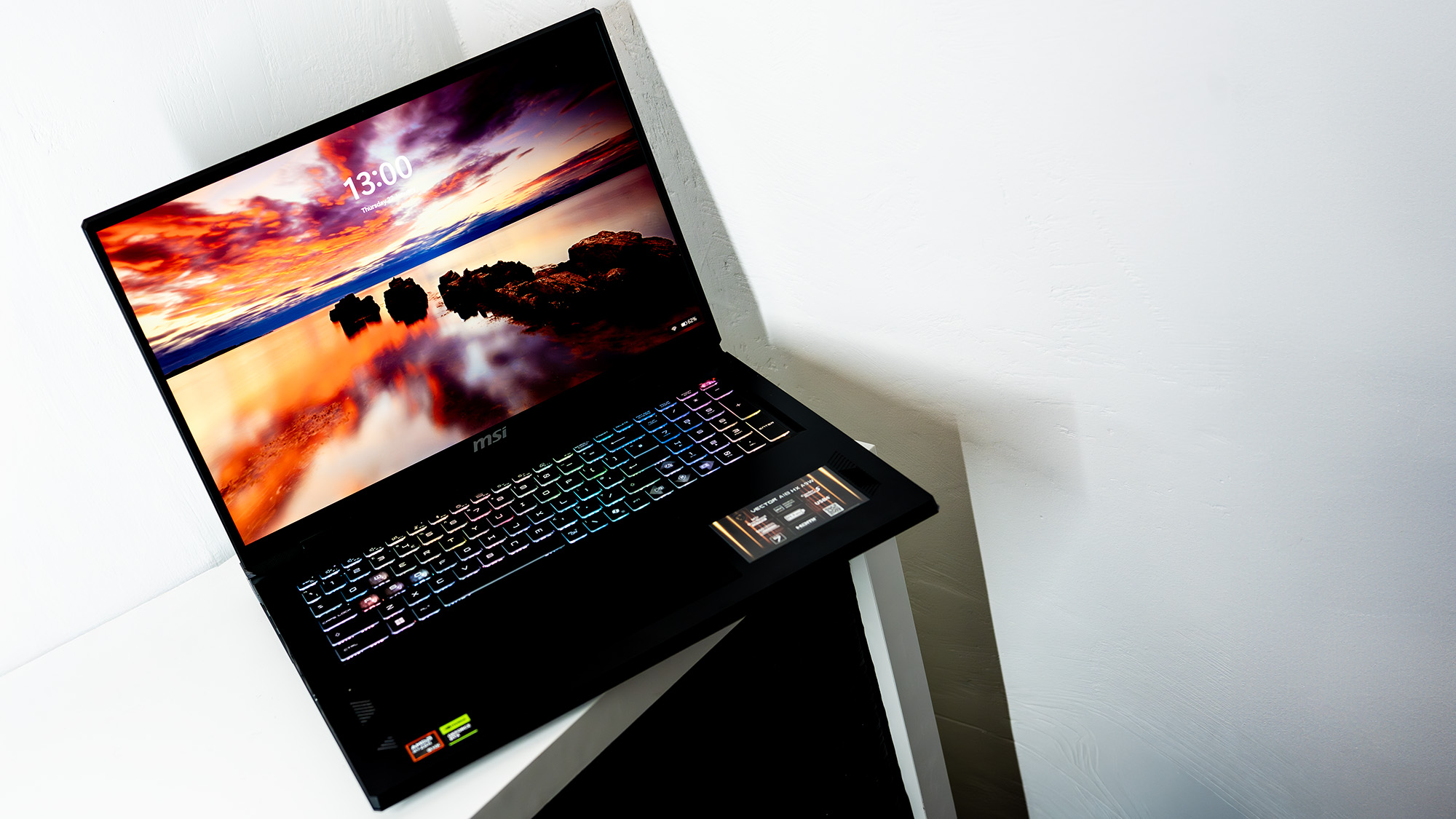 An MSI Vector A18 HX laptop on a white background.