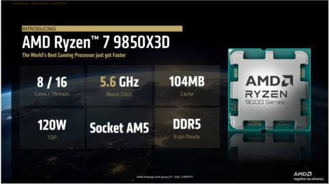 AMD Ryzen 7 9850X3D specs