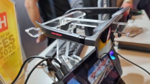 The Asus ROG Xreal R1 AR glasses at CES 2026