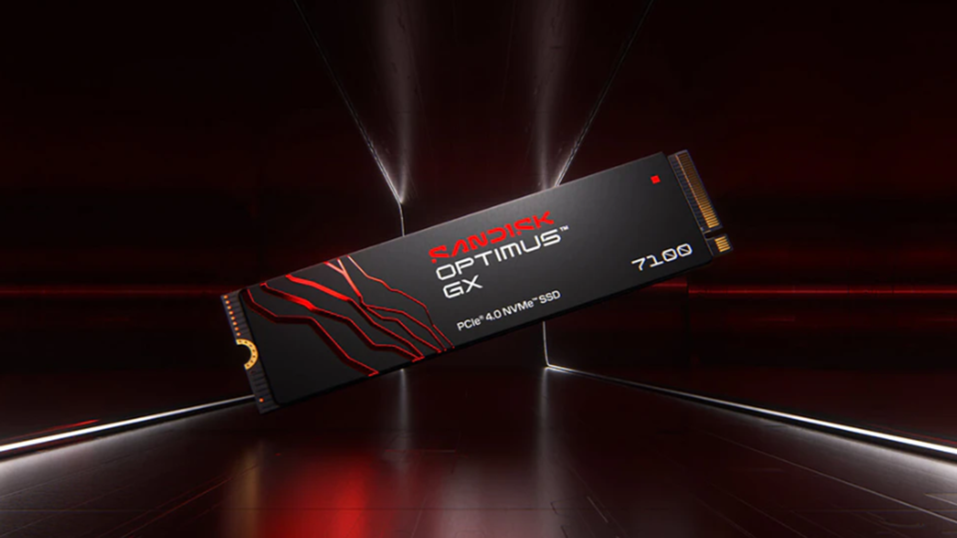 The new Sandisk Optimus branding on various SSDs.
