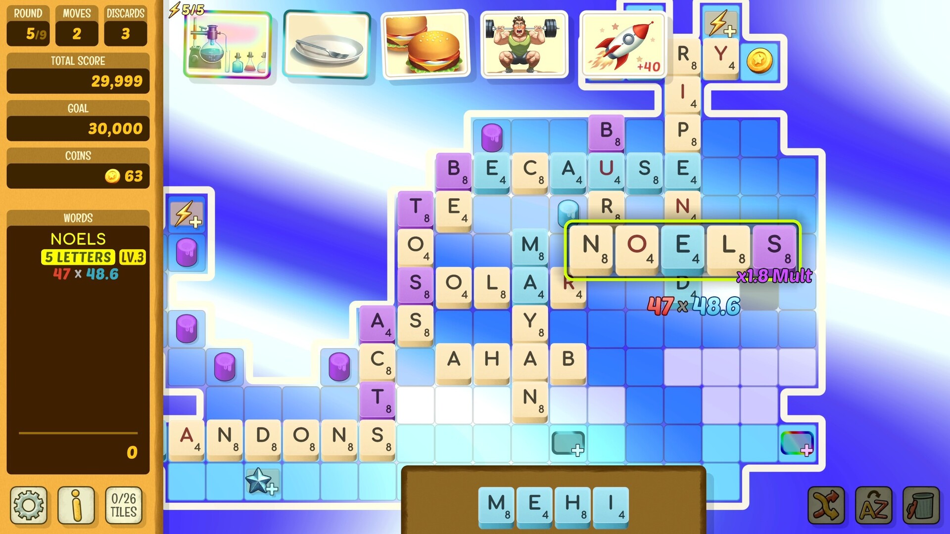 Spelling words on the board in Beyond Words.