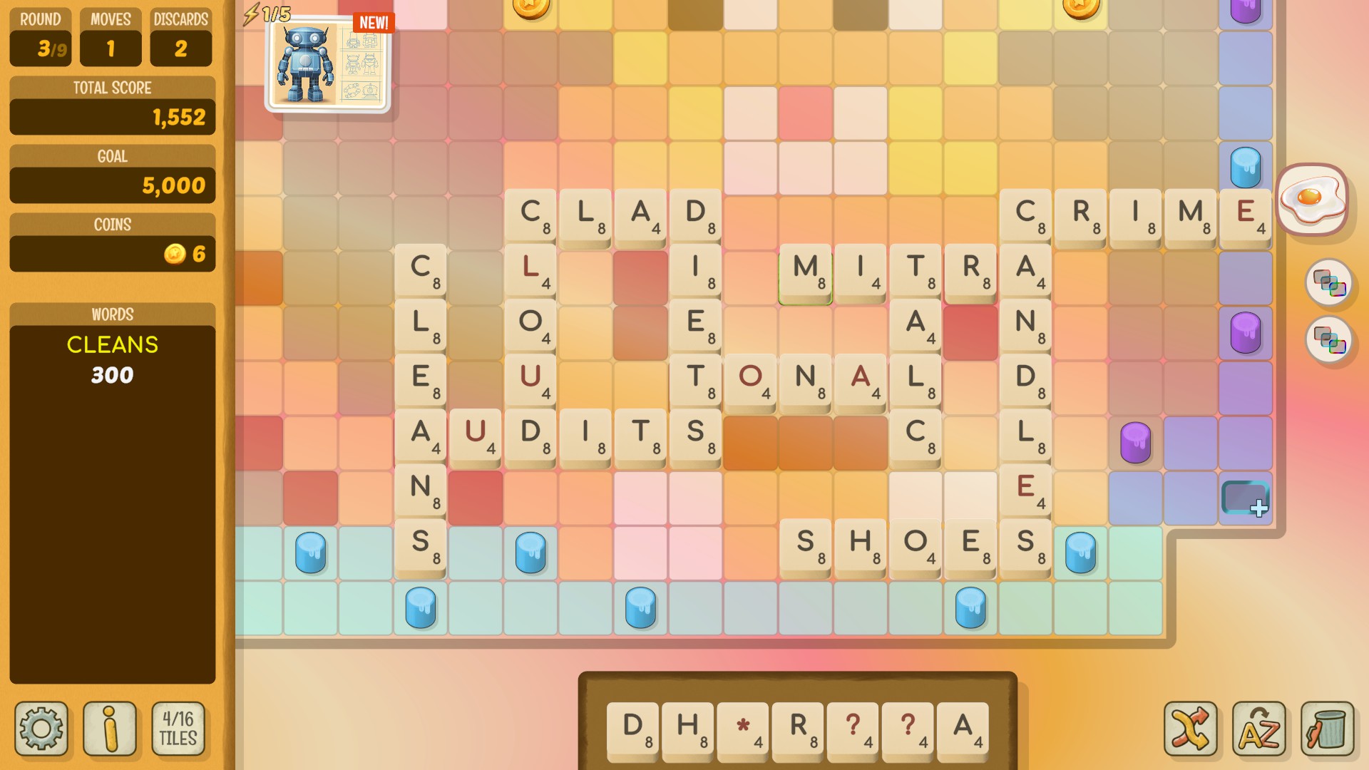 Spelling words on the board in Beyond Words.