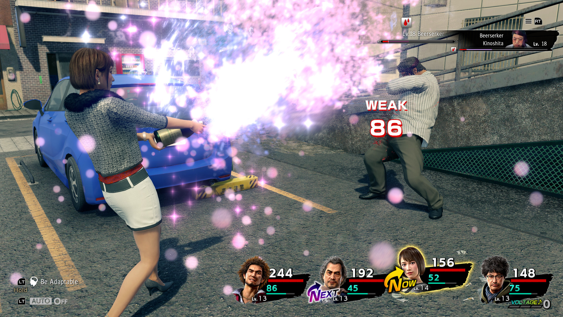 Yakuza: Like a Dragon turn-based combat