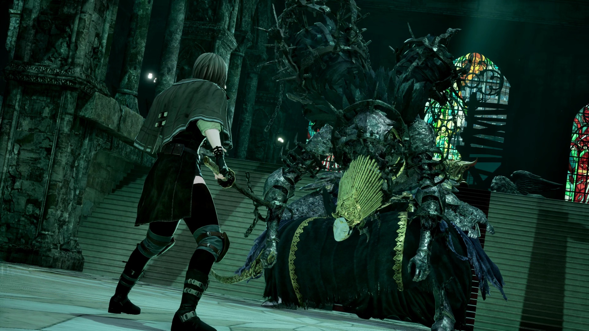 Code Vein 2 Josee: The player stood face to face with Josee.