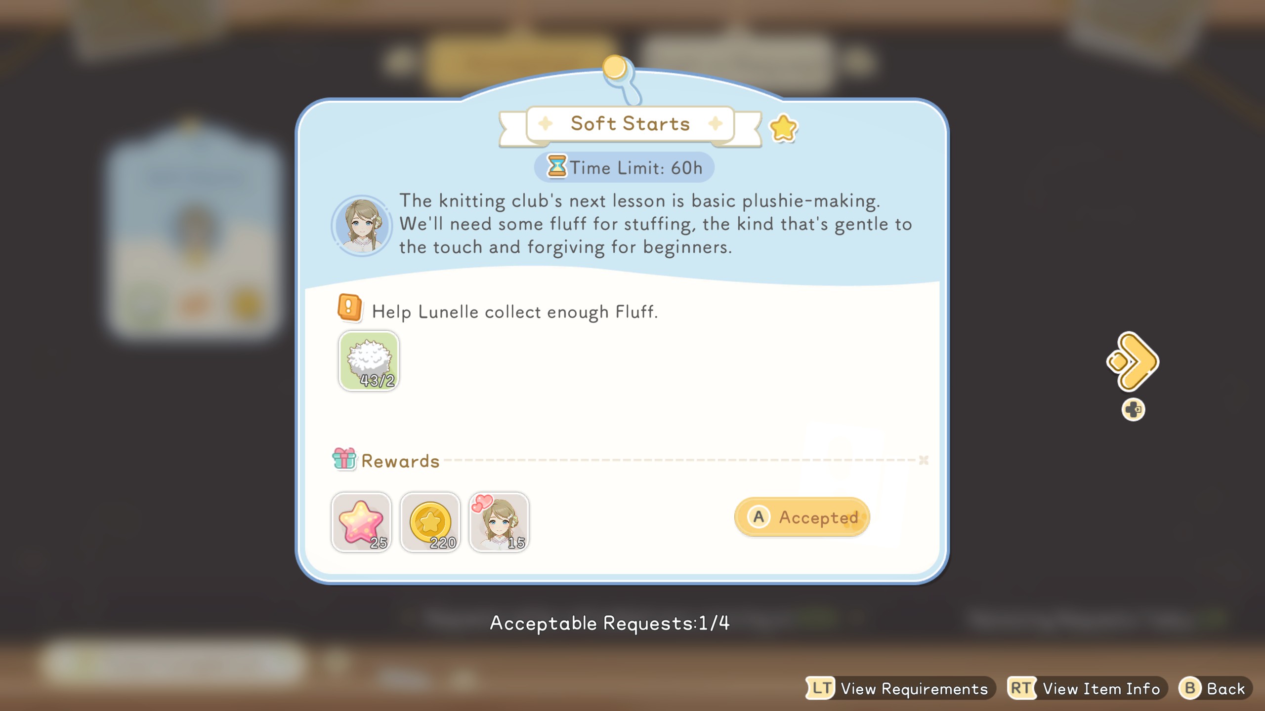 Starsand Island bulletin request for rabbit fluff