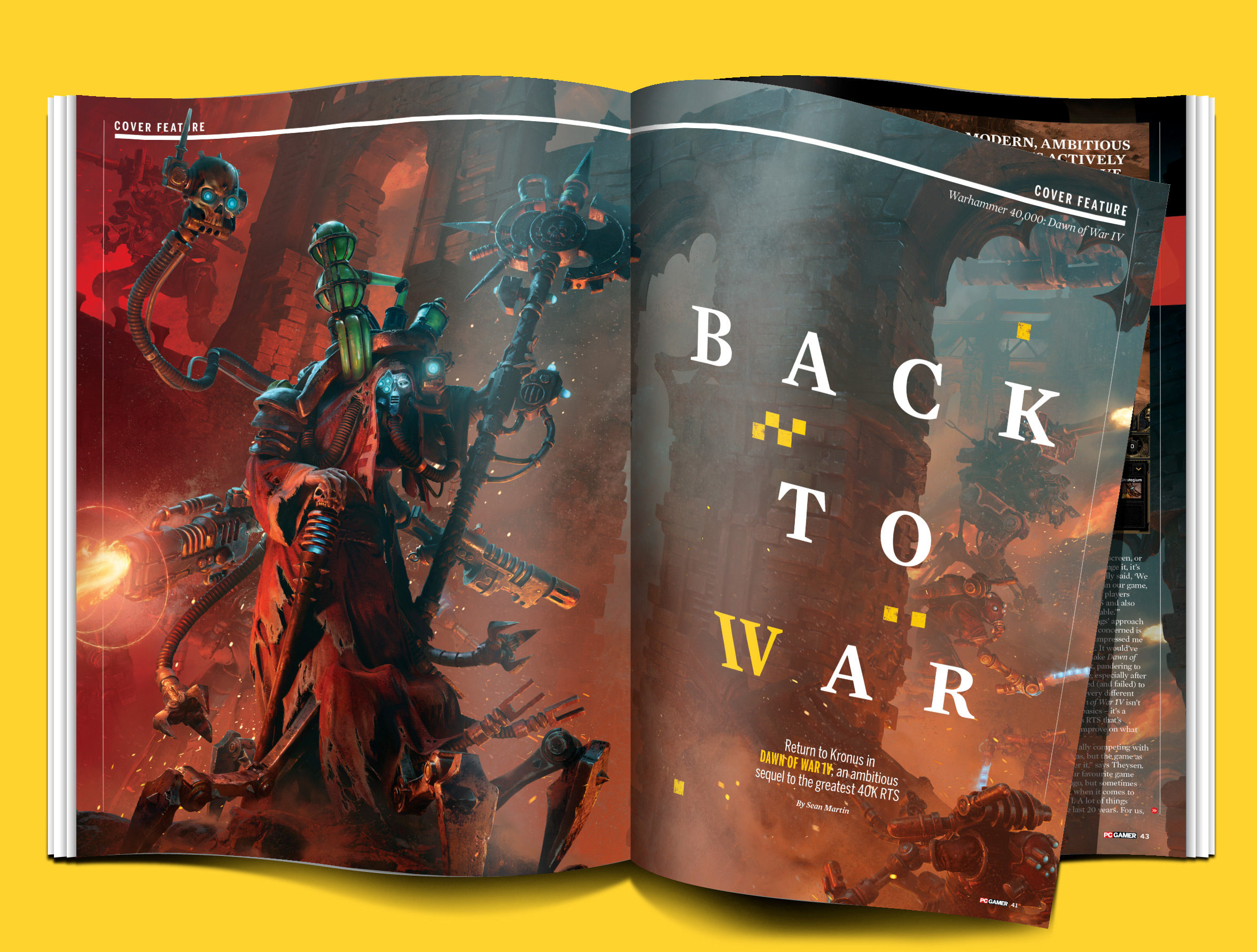 PC Gamer magazine issue 420 Warhammer 40,000: Dawn of War 4
