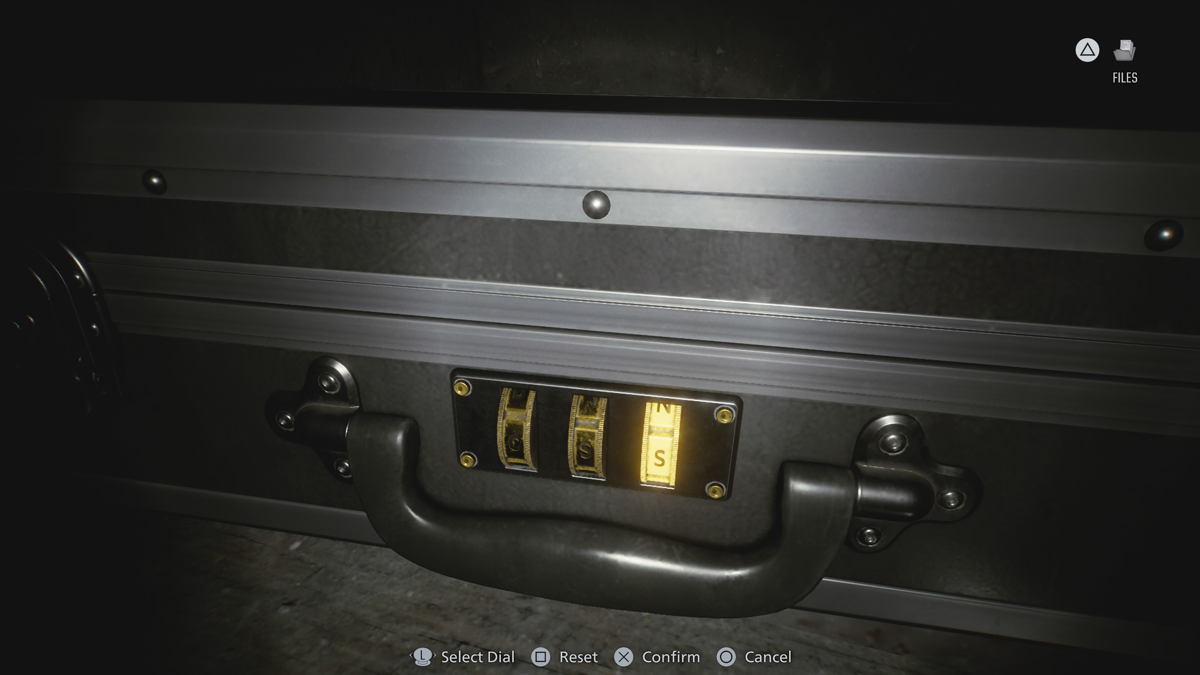 Resident Evil Requiem briefcase code lock