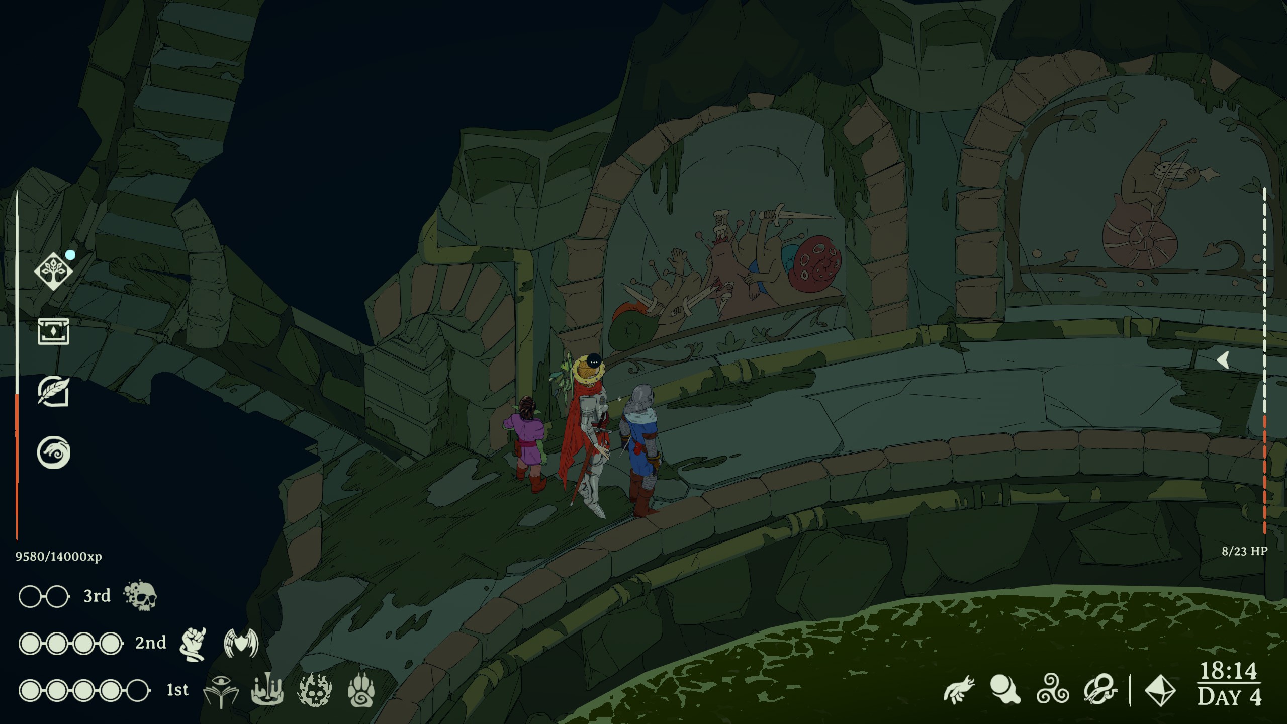 Esoteric Ebb screenshot exploring abandoned cistern.