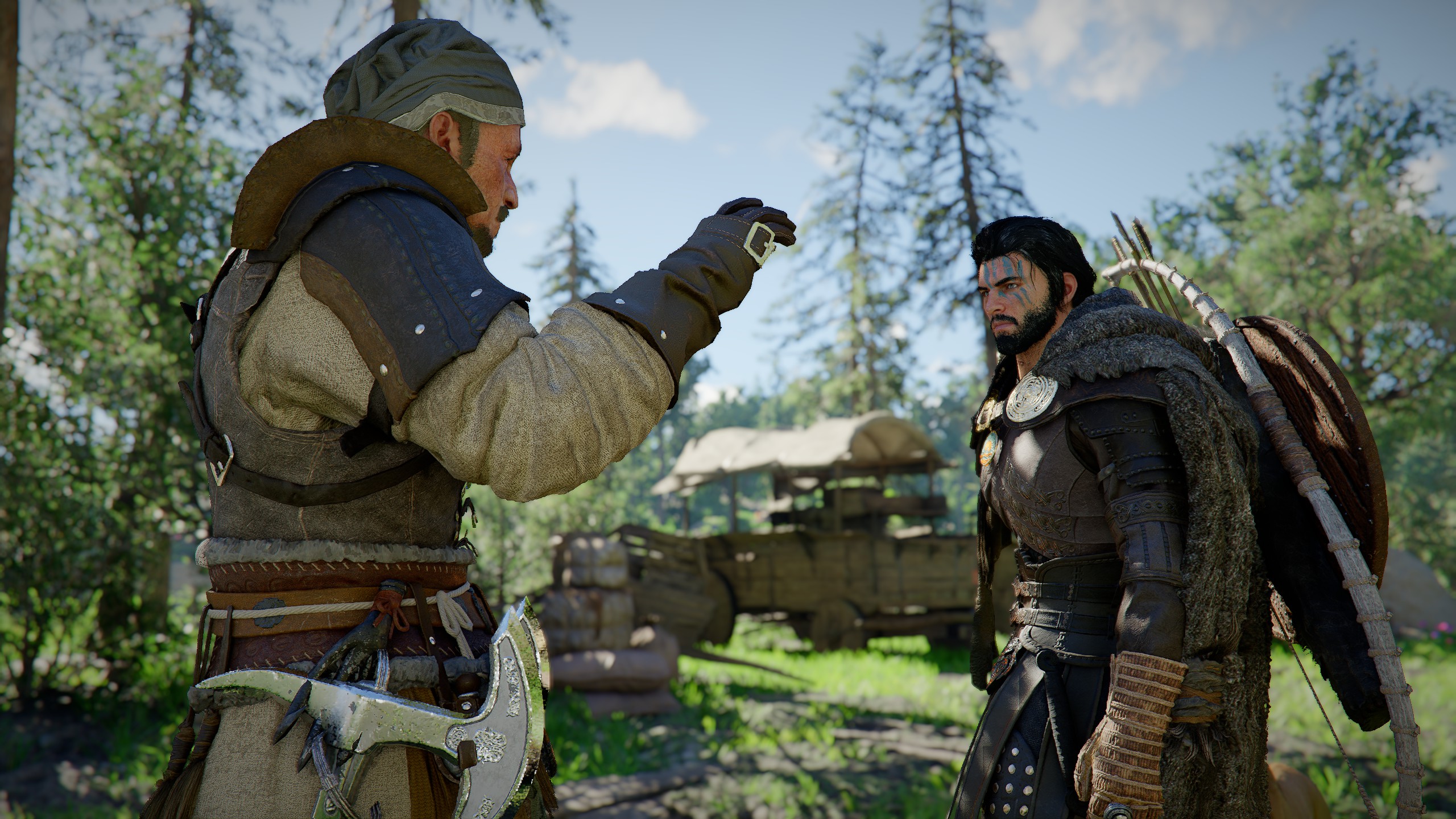 An NPC greets Kliff.