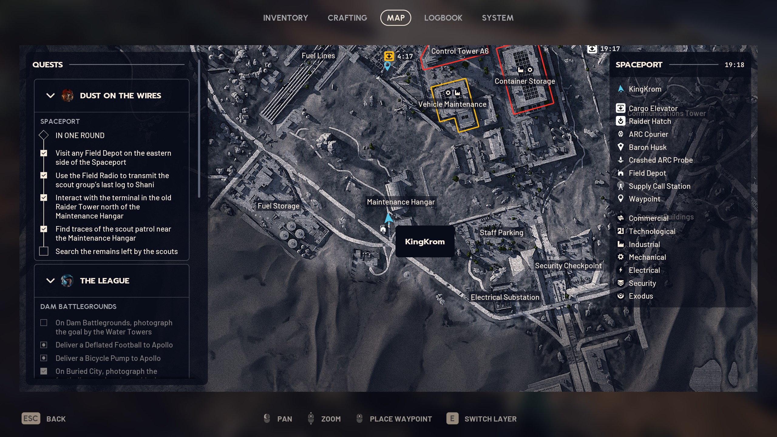 Arc Raiders Dust on the Wires - Scout patrol location