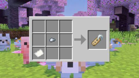 How to craft and use a name tag in Minecraft