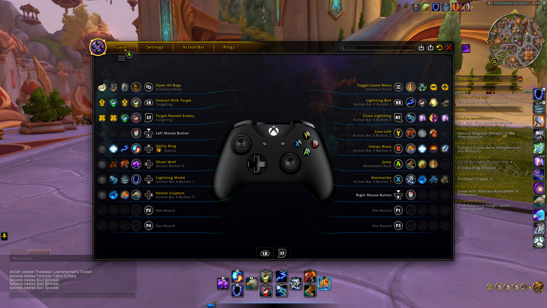 The controller remapping guide in the ConsolePort mod.