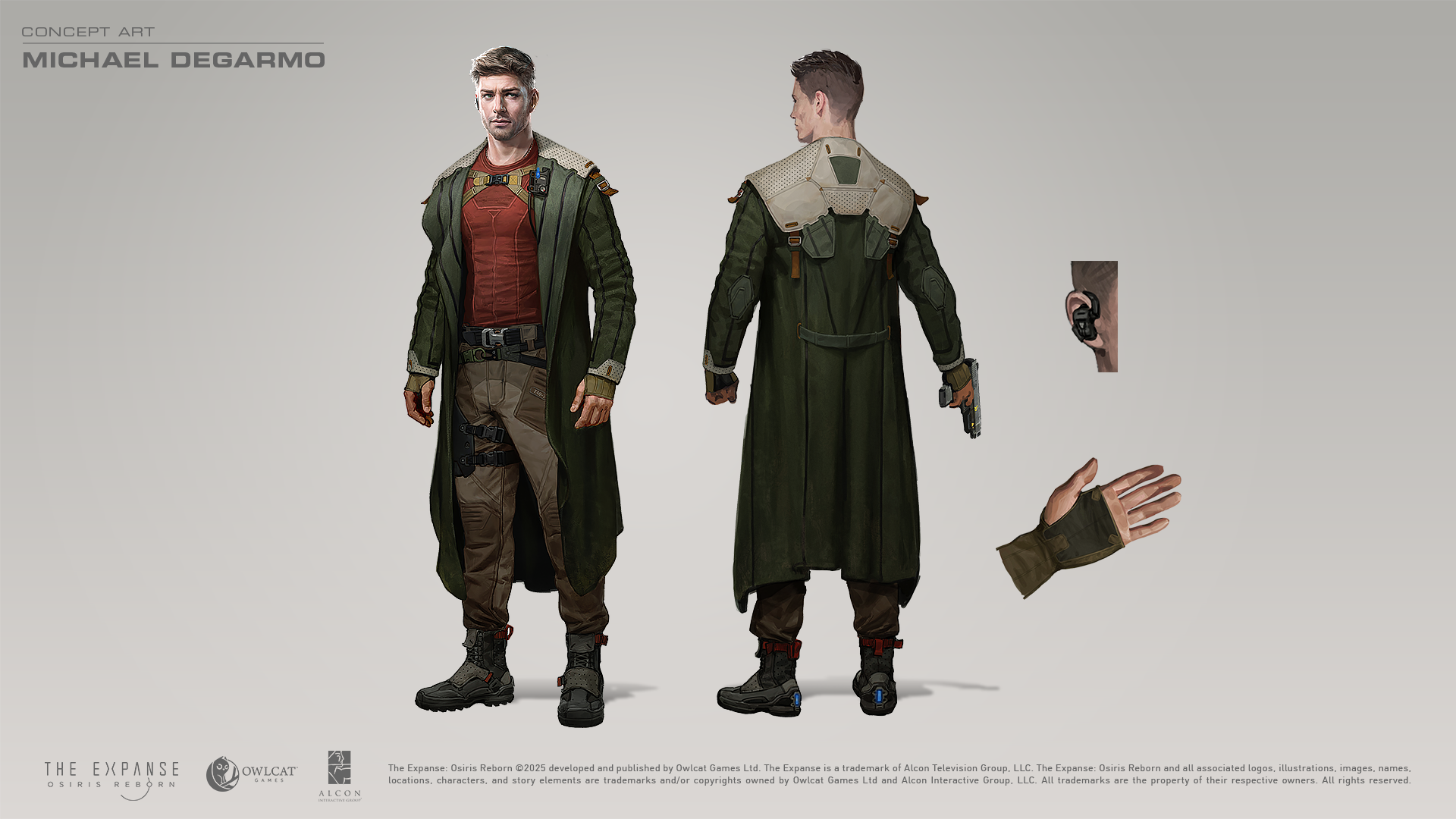 Concept art of Michael, a companion in The Expanse: Osiris Reborn.