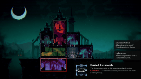 The latest game from the developer of Moonlighter is a tower defence roguelike about Dracula fighting off waves of vampire hunters