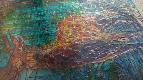 This Redditor has built a stained glass-style panel for their gaming PC with a ‘magnificent and luxurious animal’ on it and it is indeed magnificent and luxurious