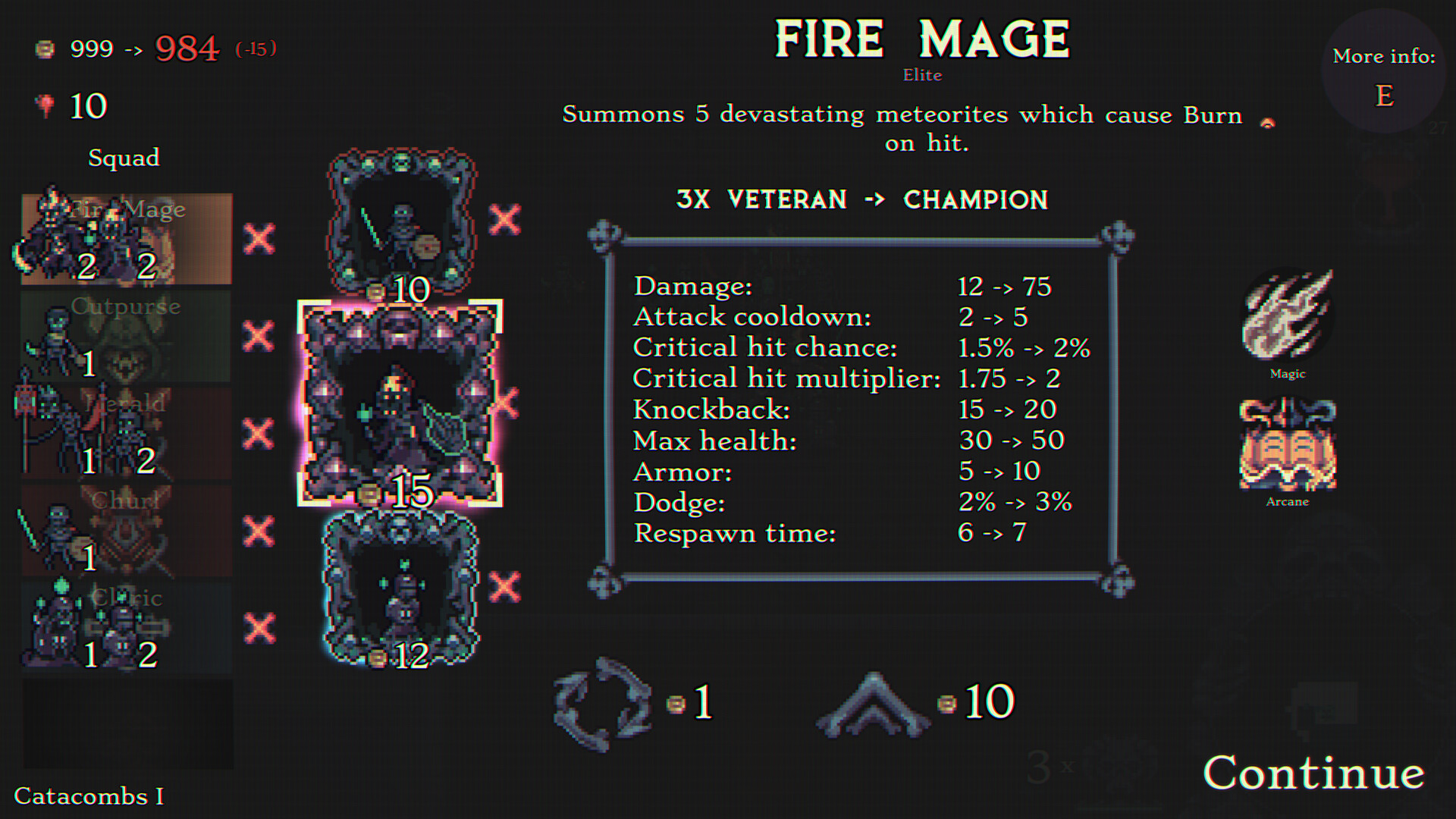 Choosing which units to add to your army in Skull Horde.