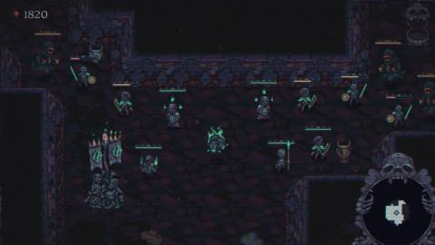 A floating magical skull goes to war with his own headless body in this necromantic roguelike that combines Vampire Survivors-like combat with Teamfight Tactics-inspired army building