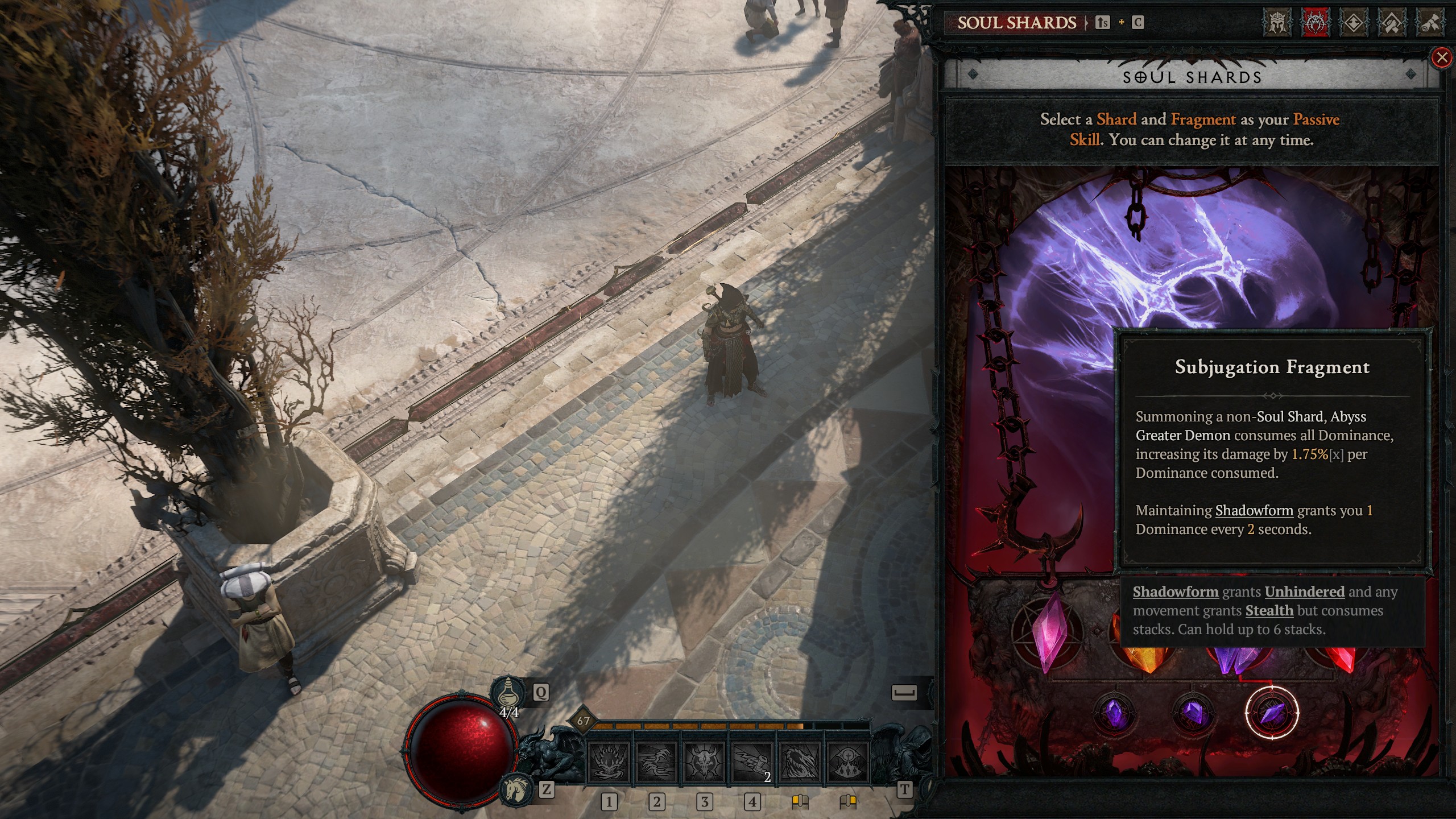 Diablo 4 Warlock build - Subjugation Fragment