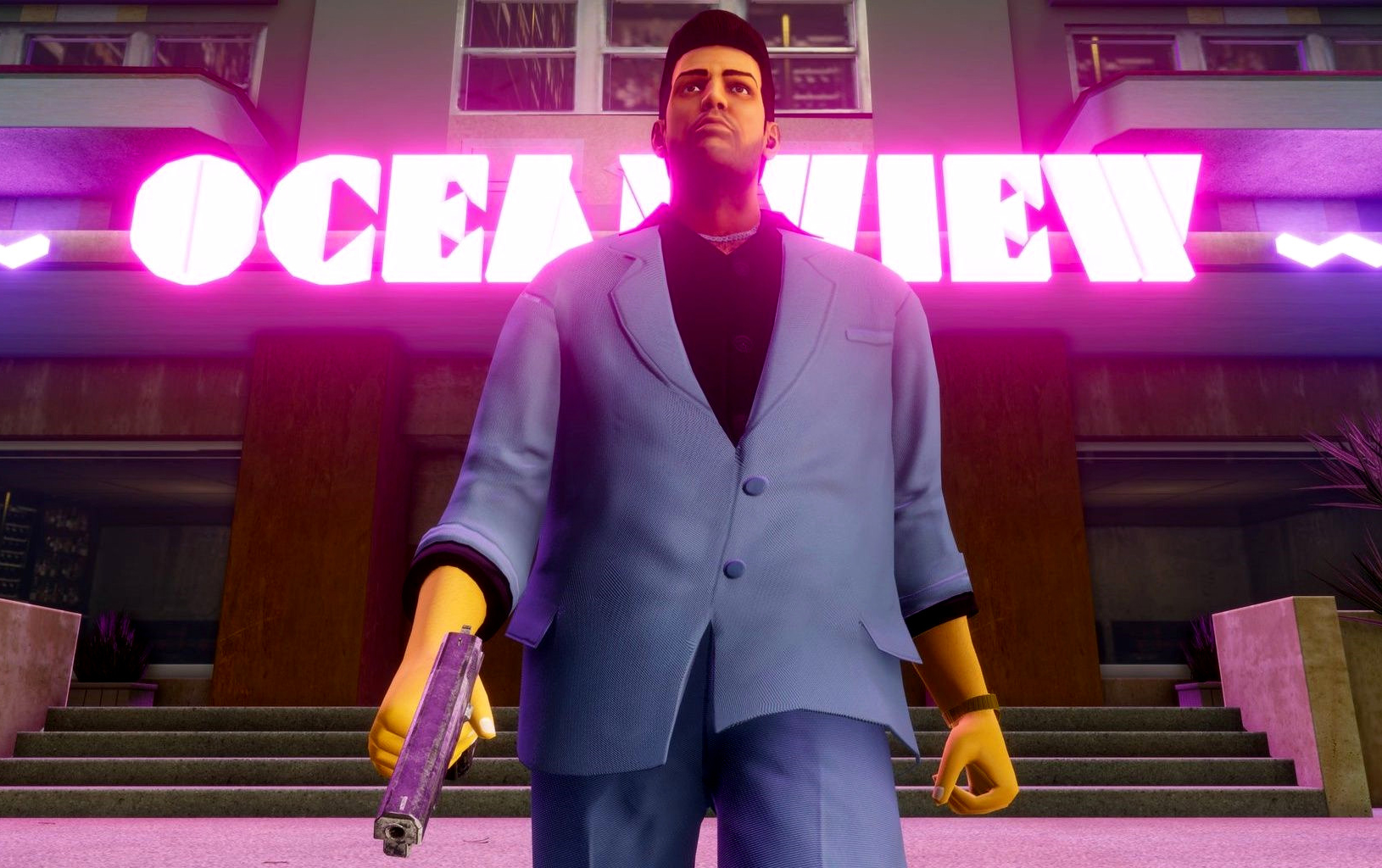 Guy with gun outside night club