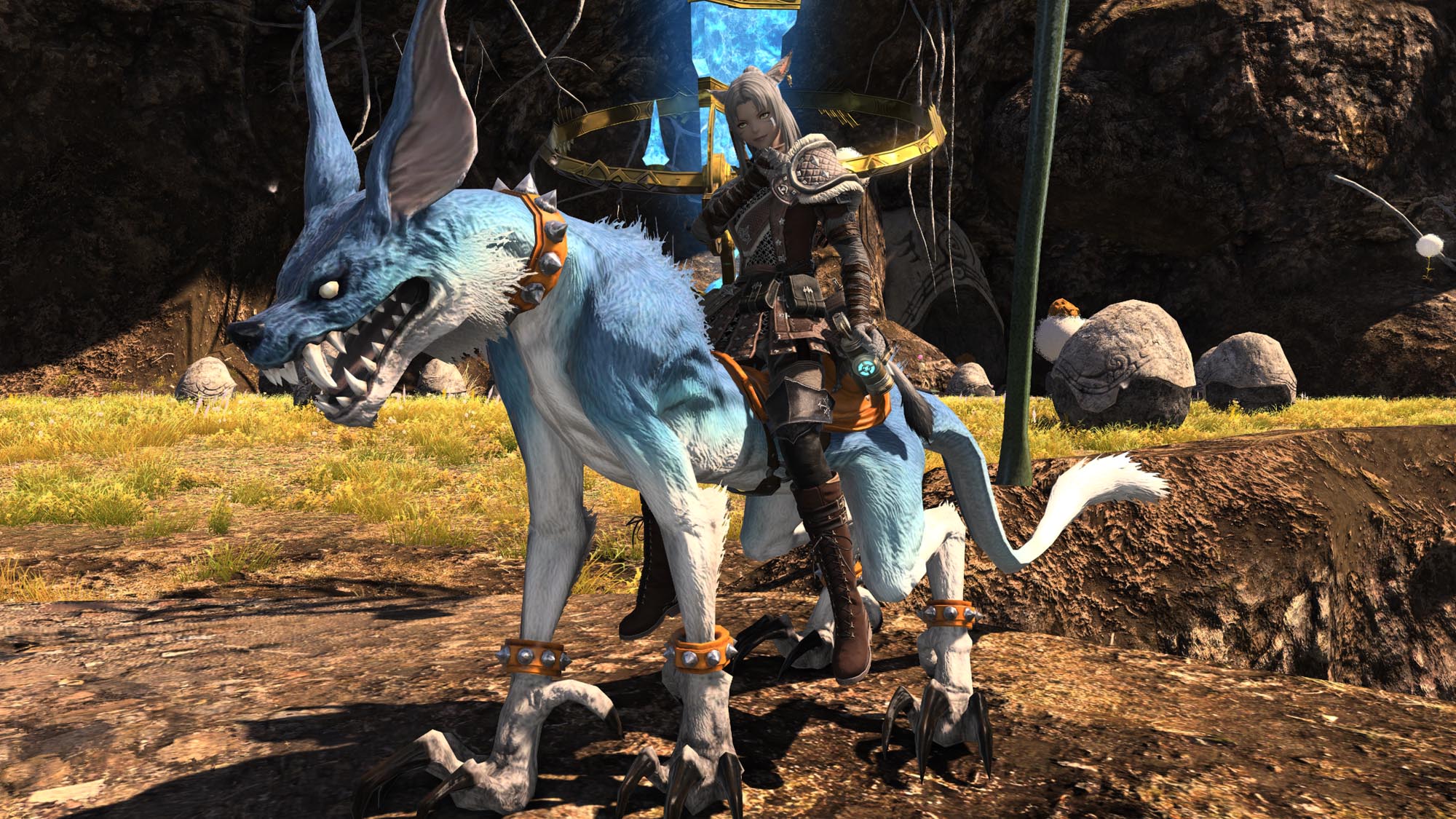 The Final Fantasy XIV mount Direwolf