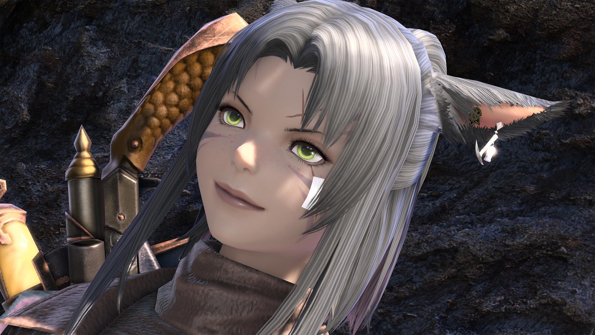 The Miner's Earring from the Final Fantasy XIV Moogle Treasure Trove Event