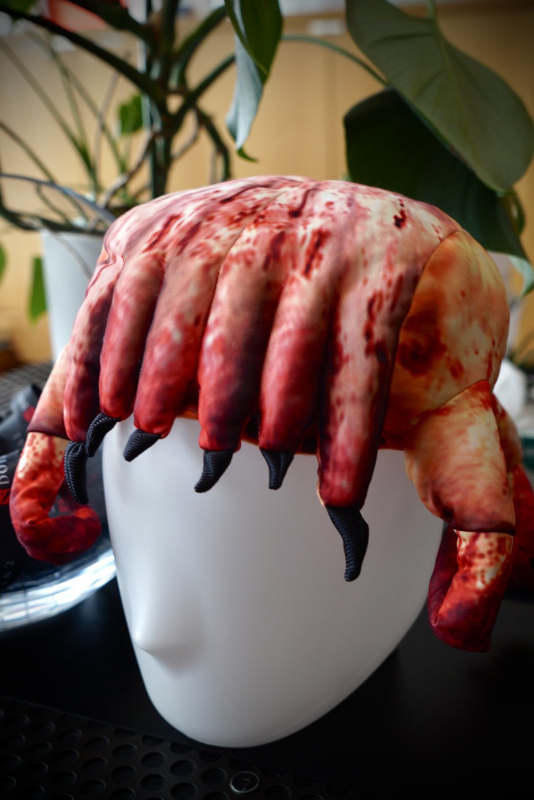 Hideo Kojima poses with various objects at Valve Software's offices.