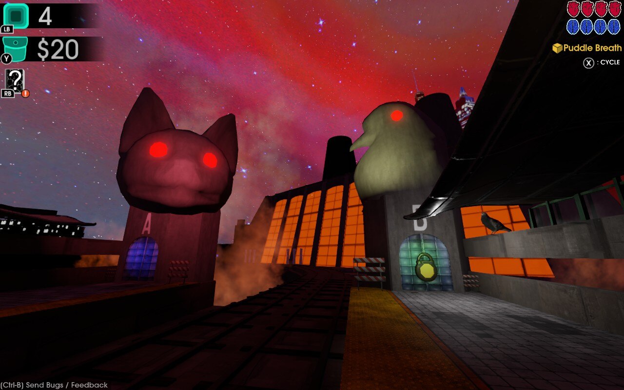 Moves of the Diamond Hand scenic train station view showing animal statue towers