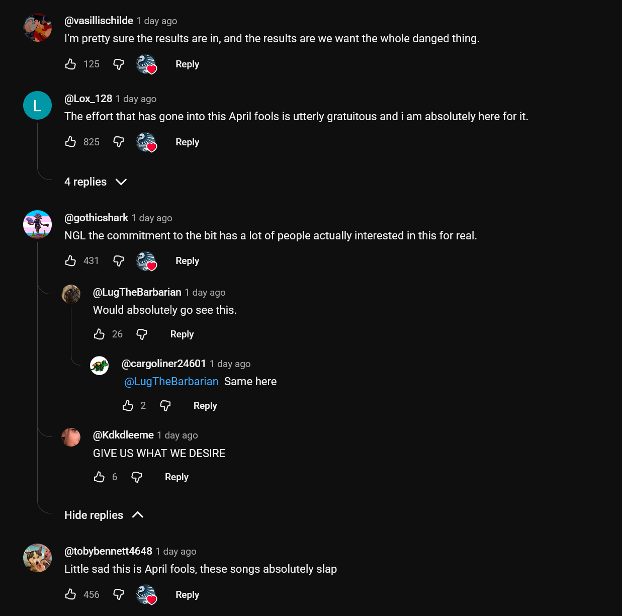 The Emperor Protects: A Warhammer 40,000 Musical YouTube comments