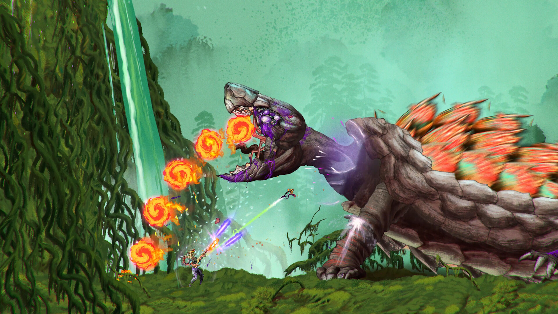 Psychedelic shooter ChainStaff