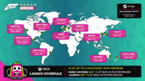 Forza Horizon 6 launch times and release date in your region