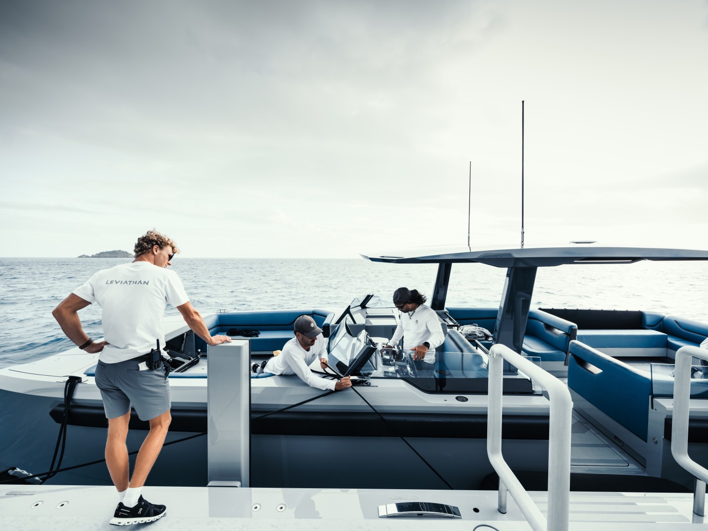A photograph of Gabe Newell's superyacht, Leviathan.