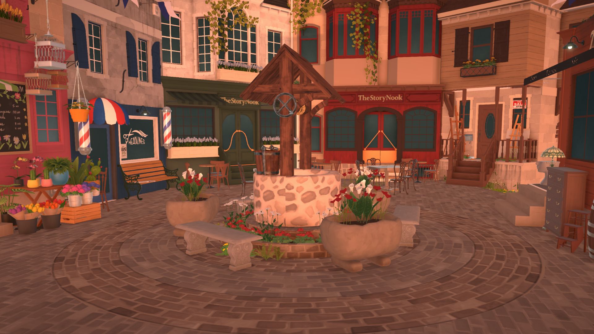 The town square in Paralives